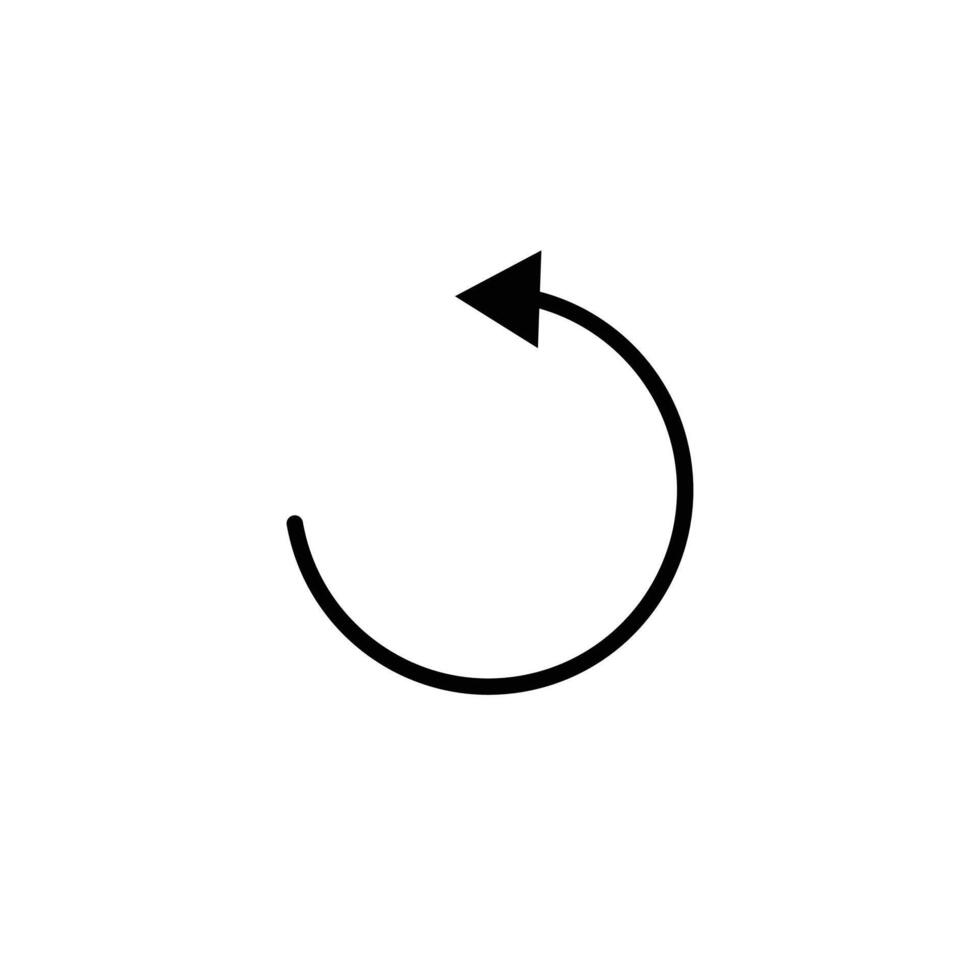 black circle arrow icons. Round loop cursor. Isolated of rotation arrow circle symbol. Rotation loading sign. vector