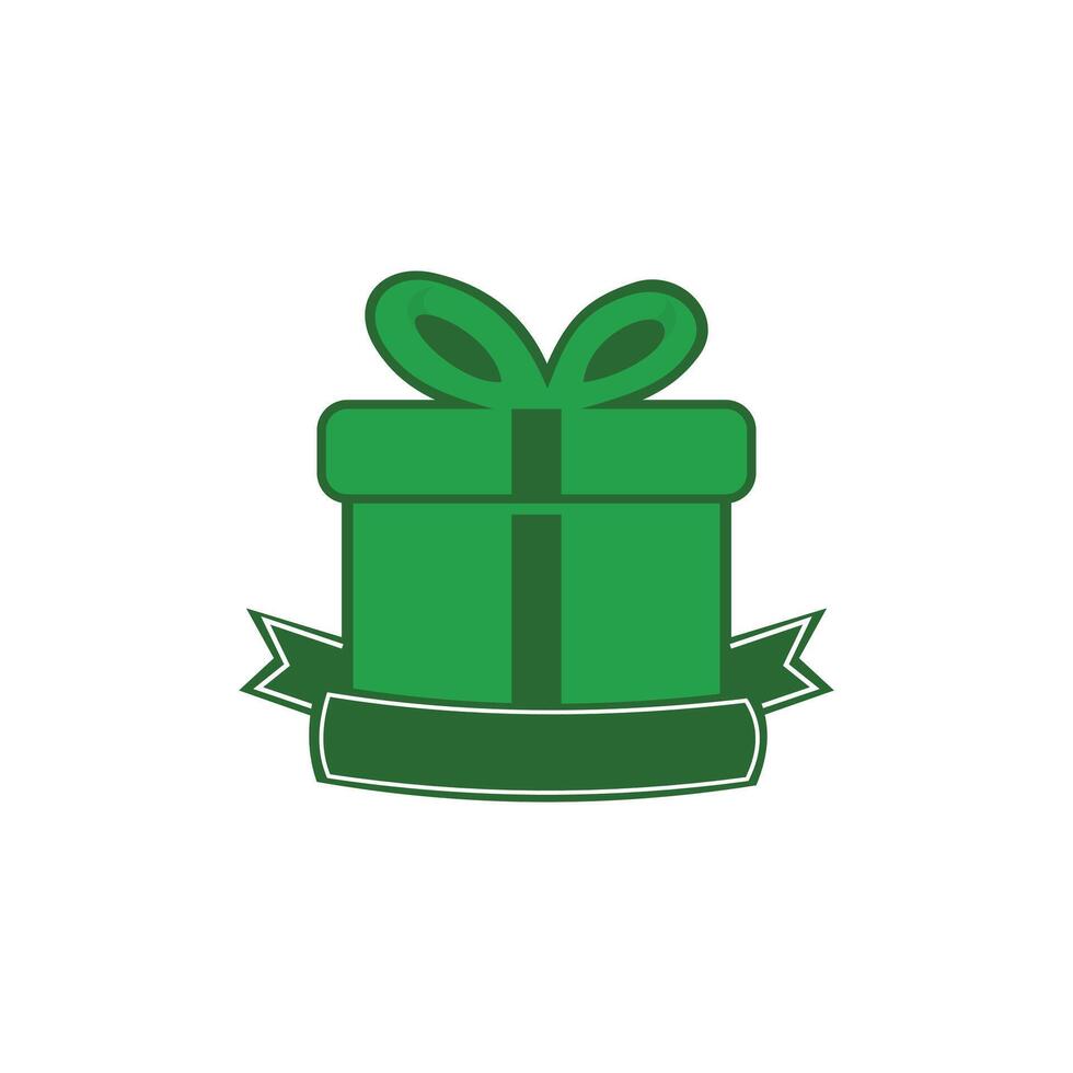 Gift box icon. Flat color design. Gift box flat icon. Illustration of a gift icon design. Design elements with the theme of giving and gifts. Element graphic design vector