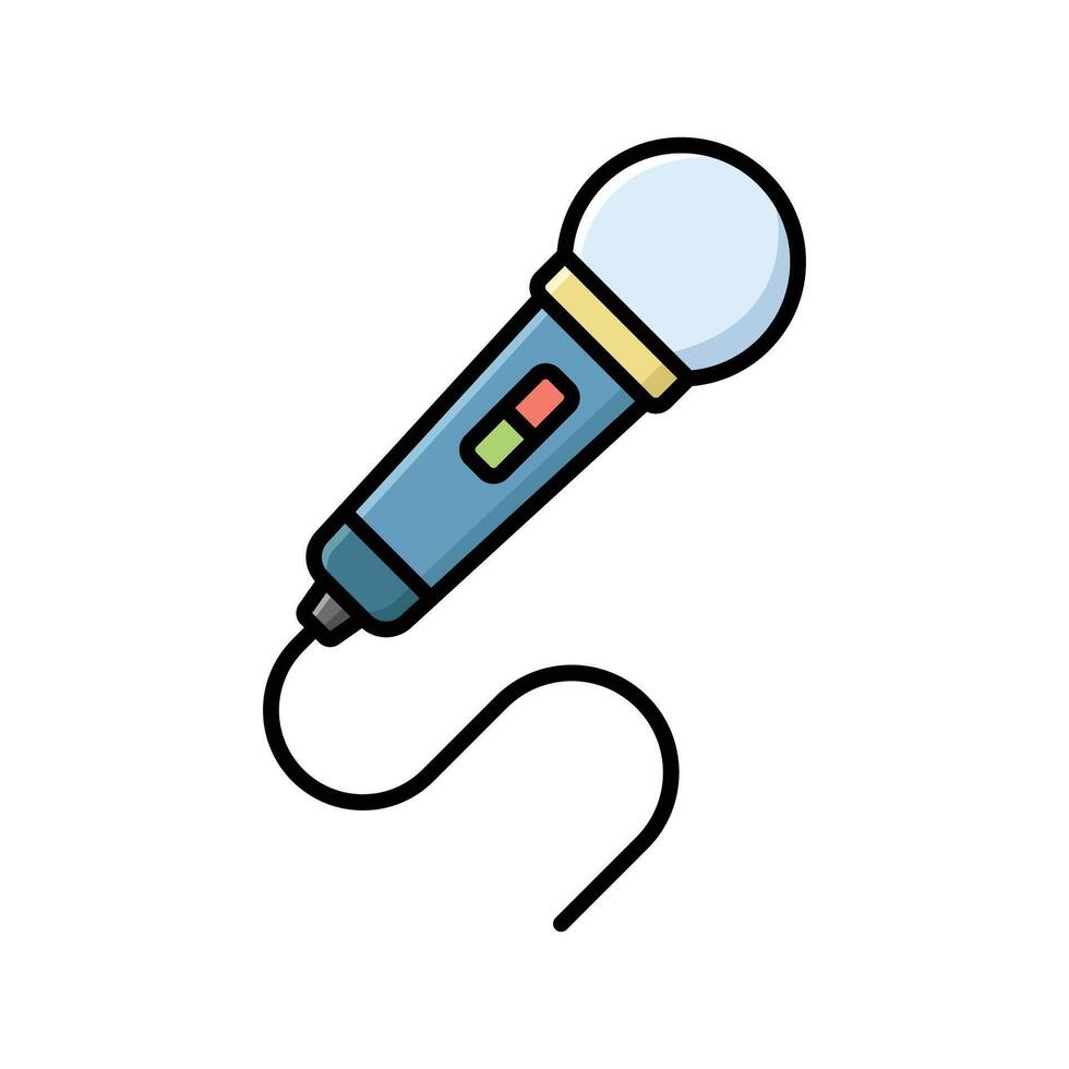 microphone icon design template simple and clean vector