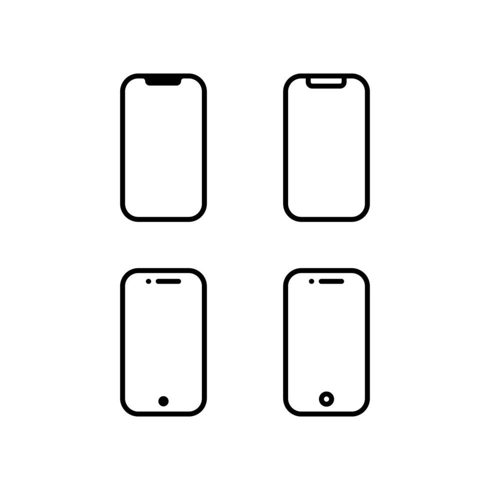 Phone icon isolated on white background. vector