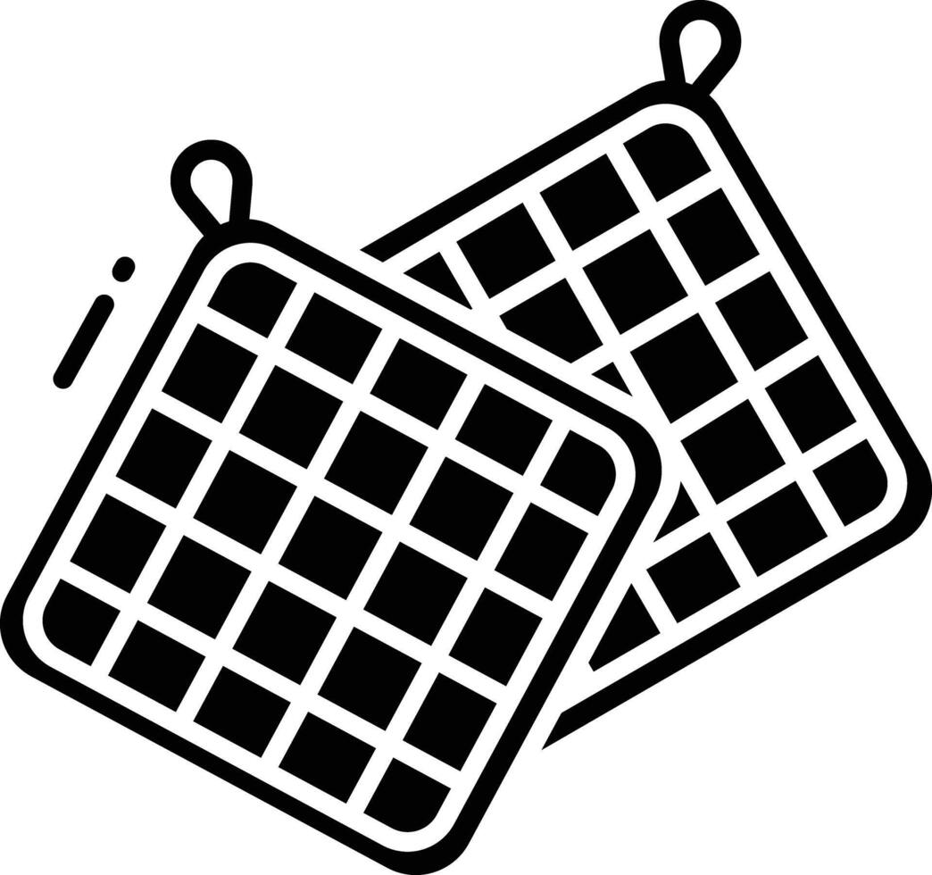 Pot Holder solid glyph illustration vector