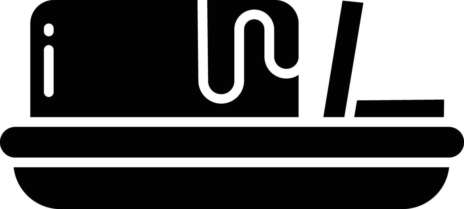 Butter solid glyph illustration vector