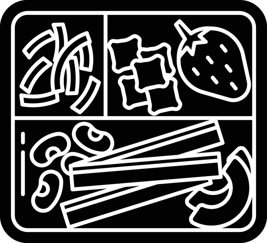 baby led weaning solid glyph illustration vector