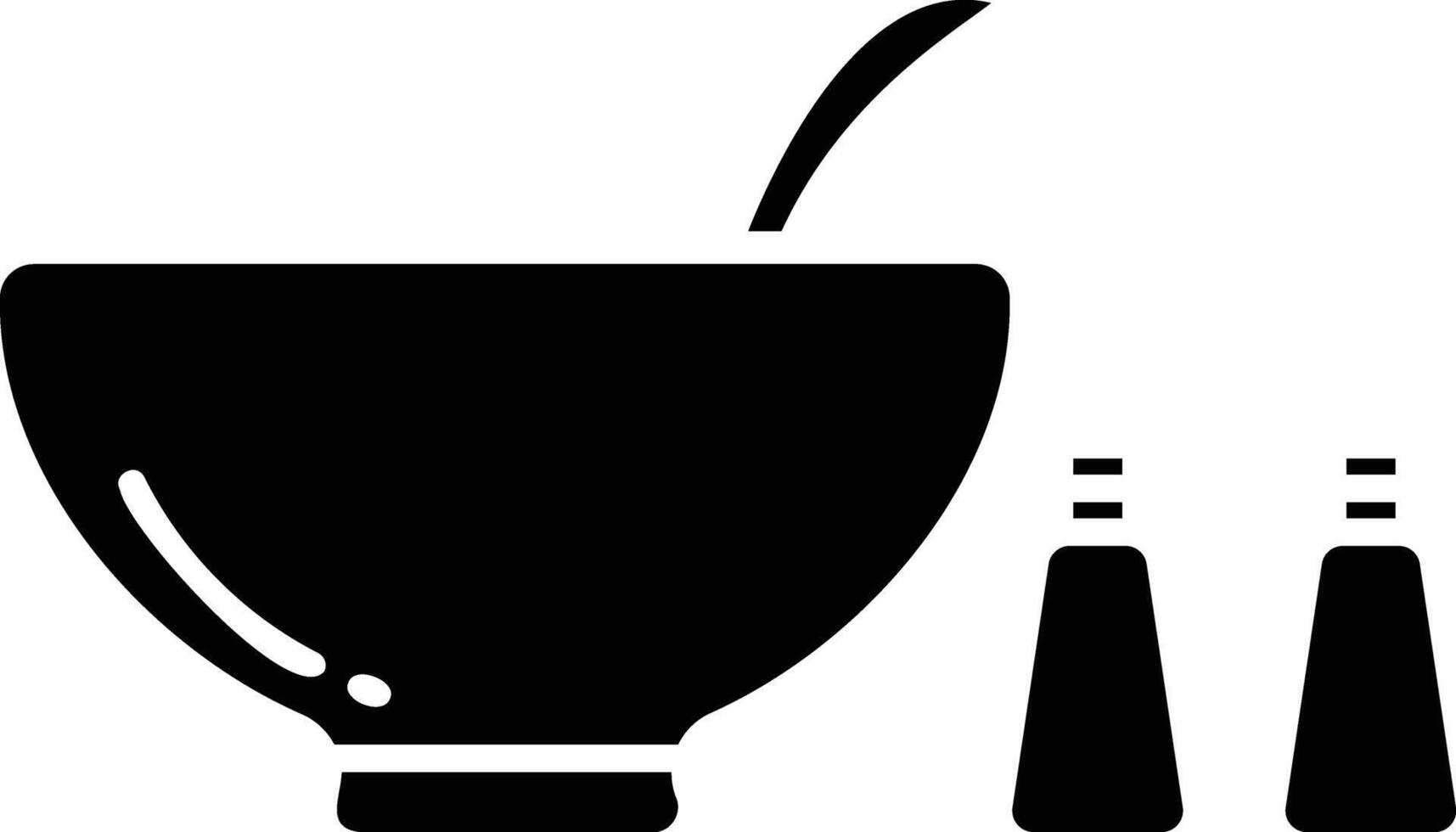 Soup solid glyph illustration vector