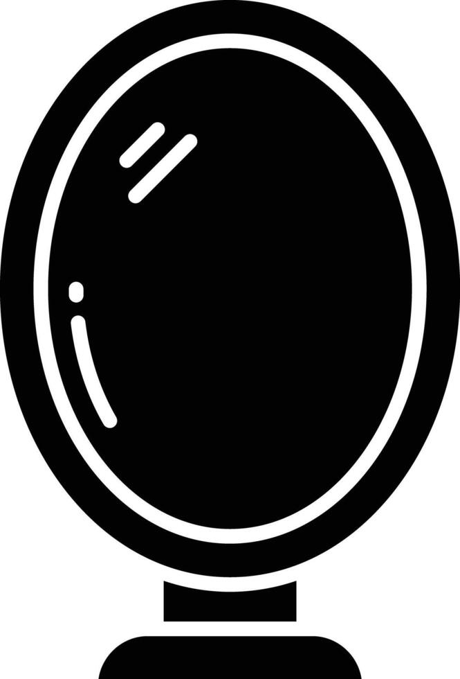 mirror solid glyph illustration vector