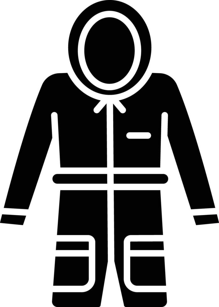 Jacket solid glyph illustration vector