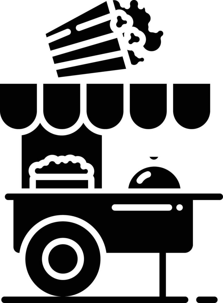 Merry go Round solid glyph illustration vector