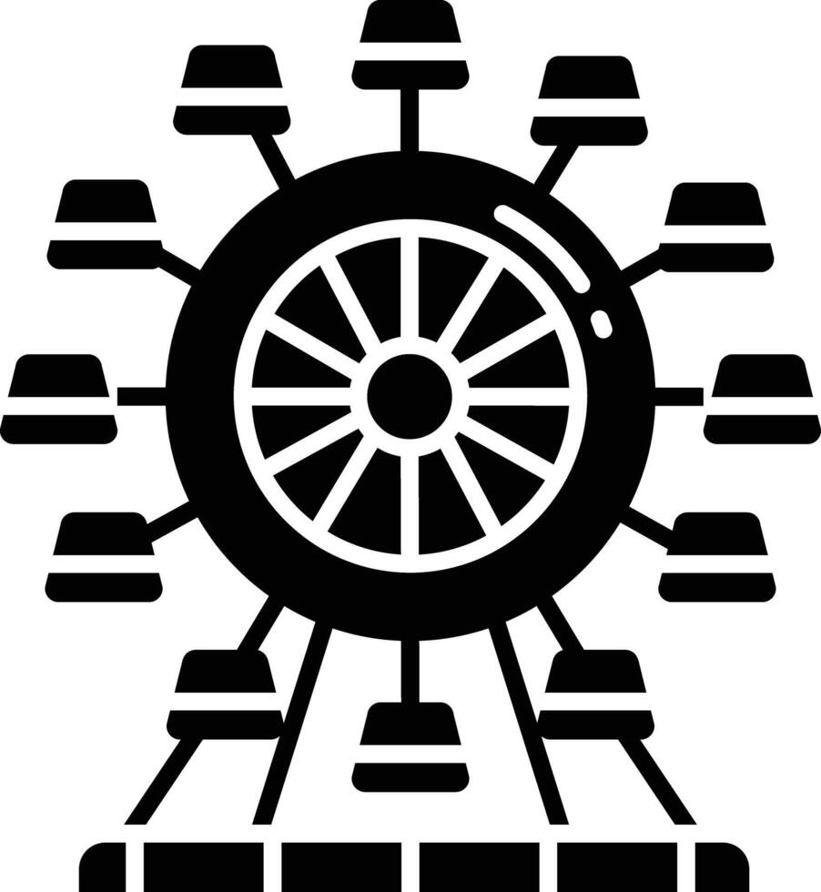 Duck Boat solid glyph illustration vector