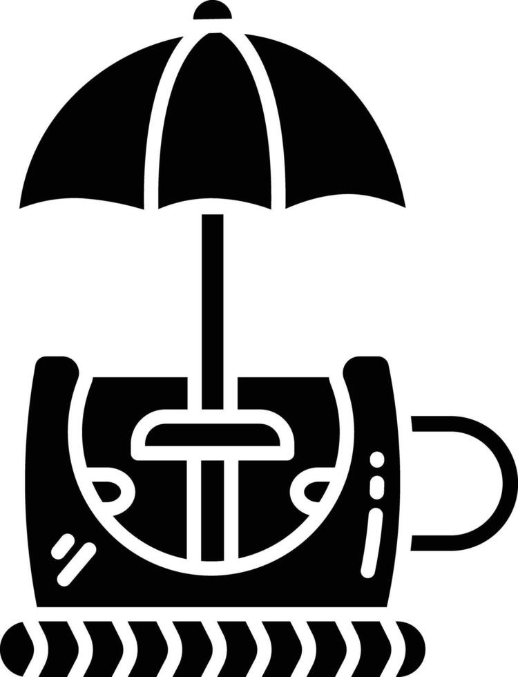 Circus Tent solid glyph illustration vector