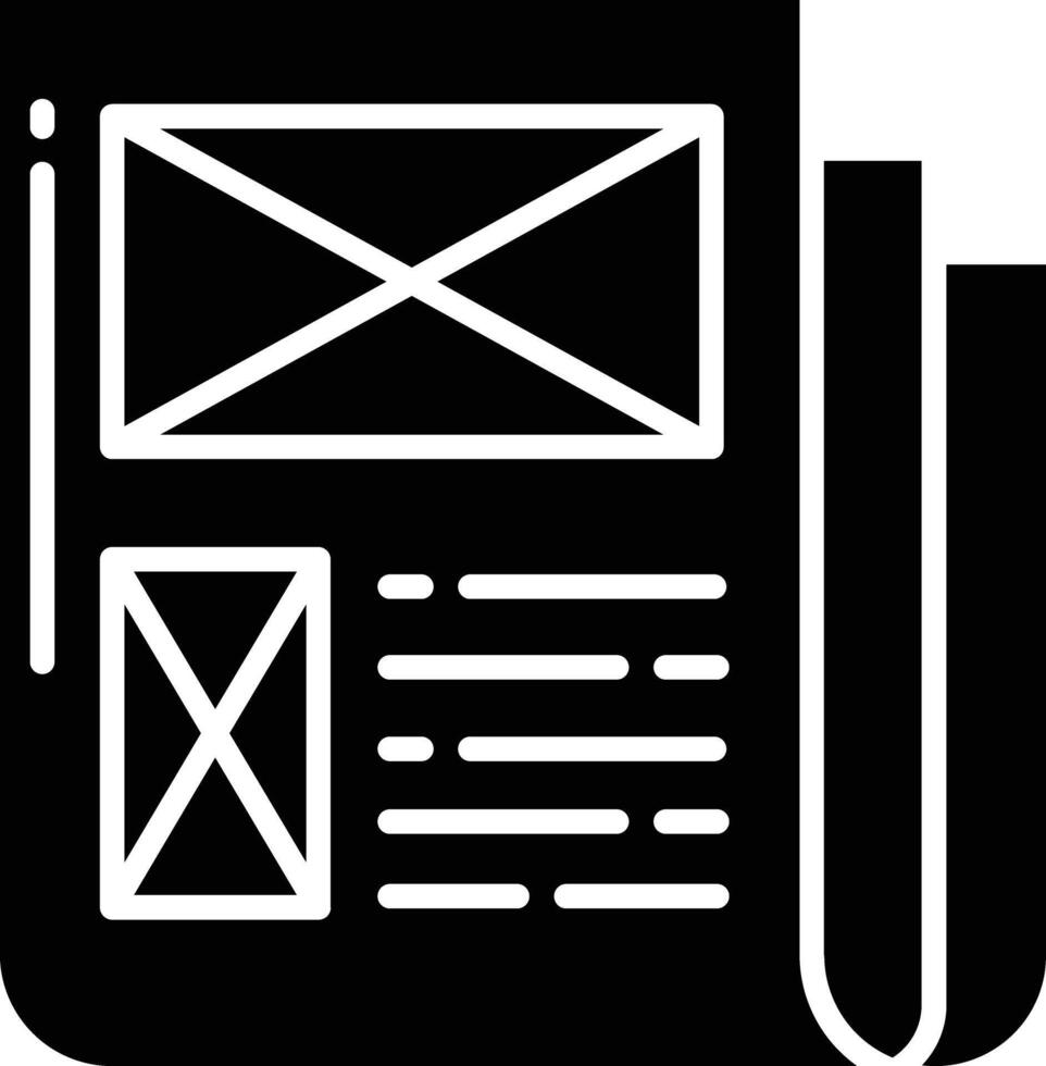 News solid glyph illustration vector