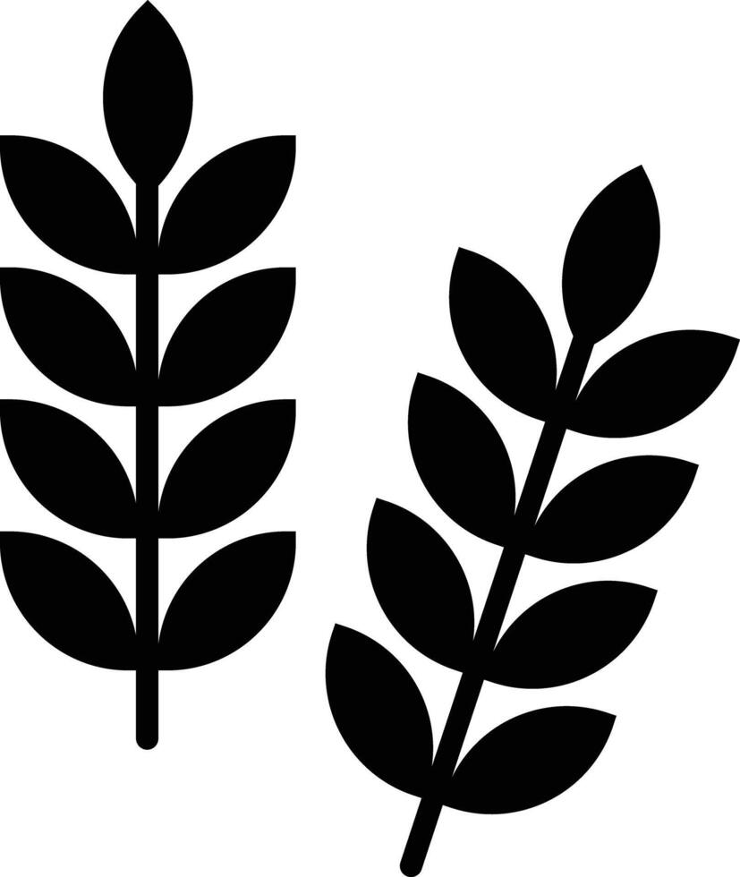 Grains solid glyph illustration vector