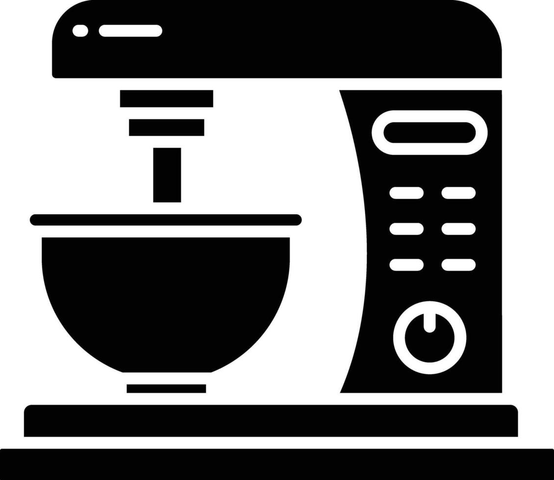 Blender solid glyph illustration vector