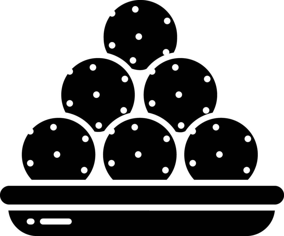 Sweets solid glyph illustration vector