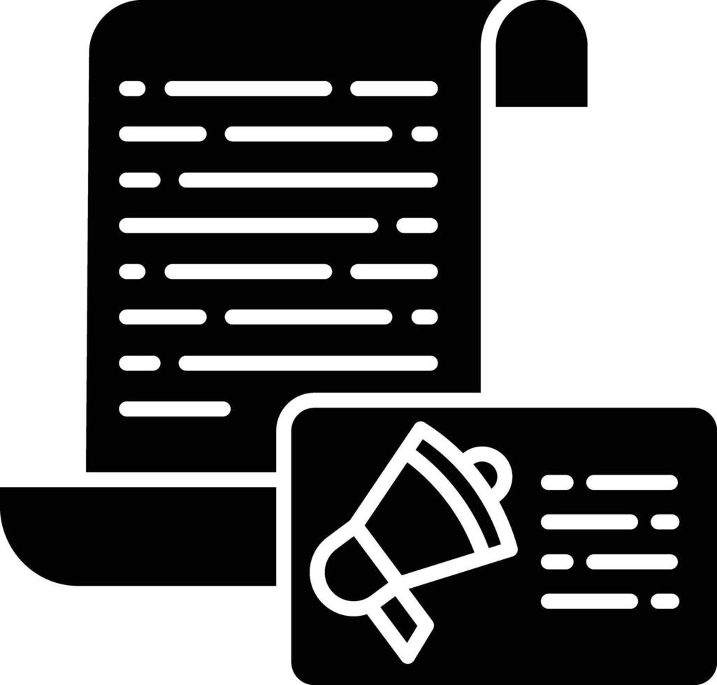 document solid glyph illustration vector