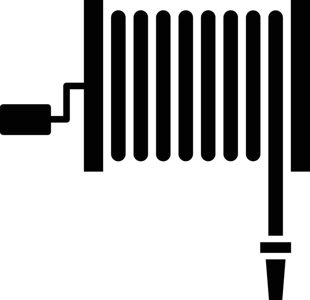 Water Hose solid glyph illustration vector