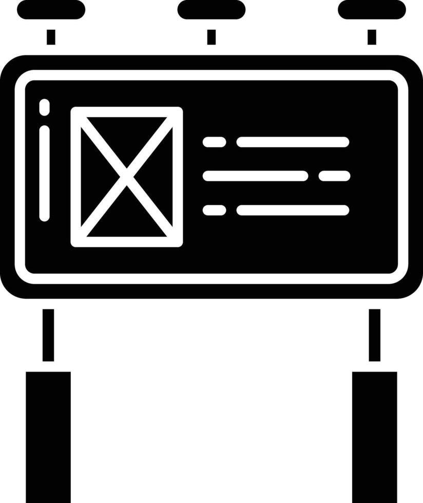 bill solid glyph illustration vector