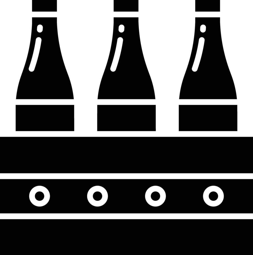 Milk Crate solid glyph illustration vector