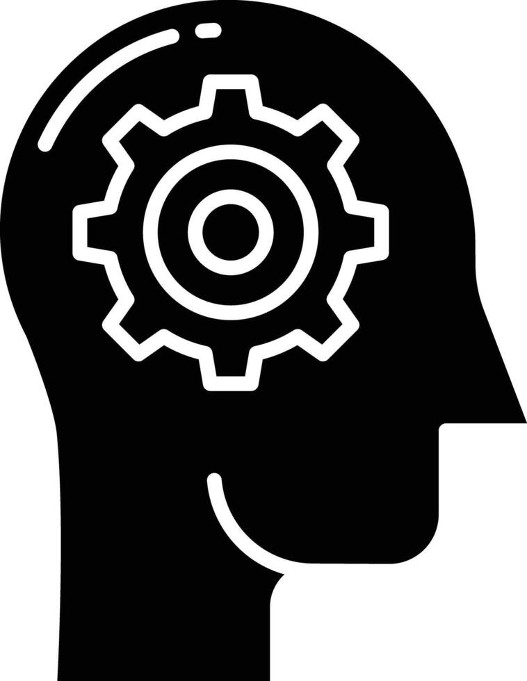 Idea solid glyph illustration vector