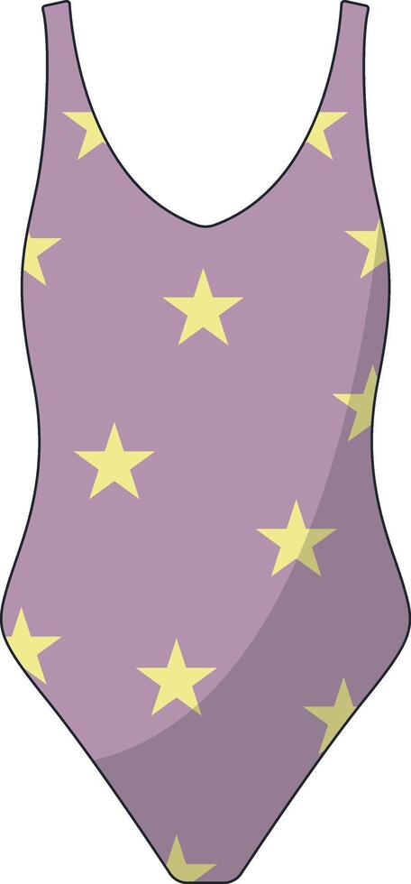 Cute Summer Beach Illustration. Isolated Clipart in Cartoon Design. vector