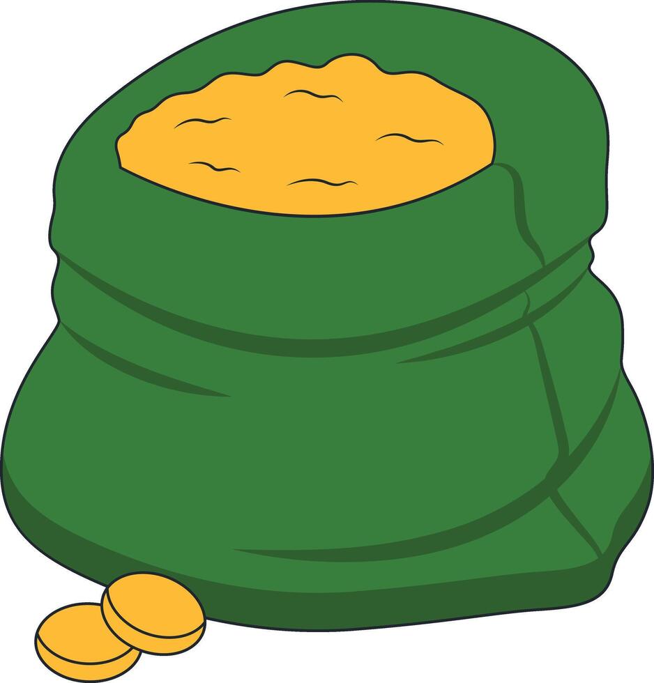 Happy St. Patrick's Day Sticker. with Trendy Cartoon Design. vector
