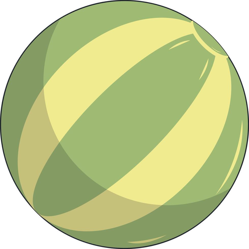 Cute Summer Beach Illustration. Isolated Clipart in Cartoon Design. vector