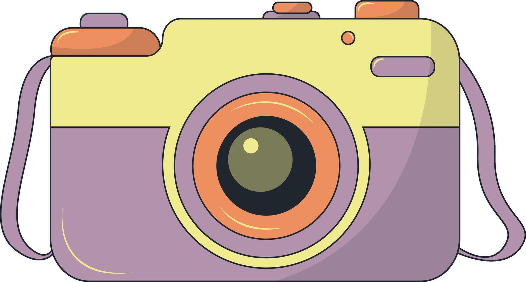 Cute Summer Beach Illustration. Isolated Clipart in Cartoon Design. vector