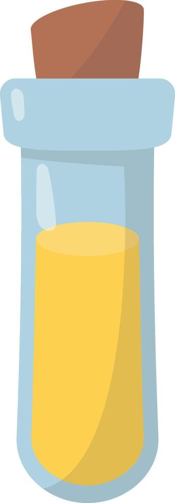 Magic Potion Bottle Isolated on White Background. Illustration in Cartoon Style. vector