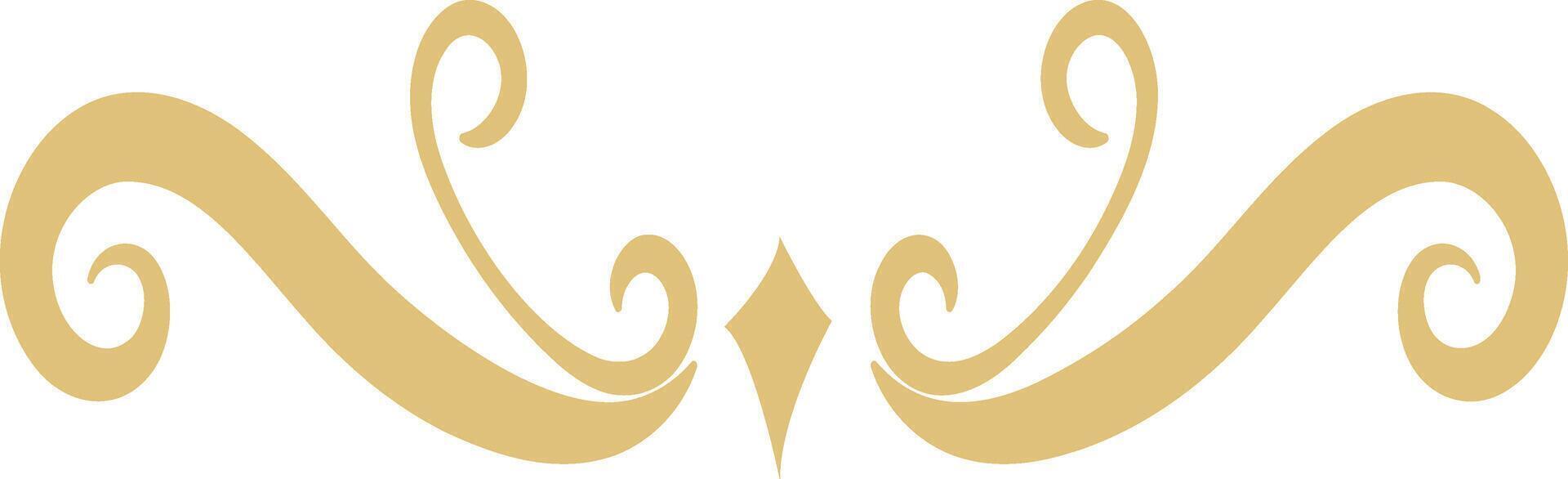Floral Dividers Element on White Background. Isolated In Simple Design. vector