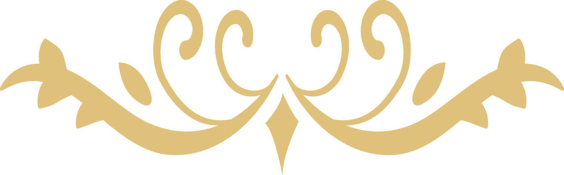 Floral Dividers Element on White Background. Isolated In Simple Design. vector