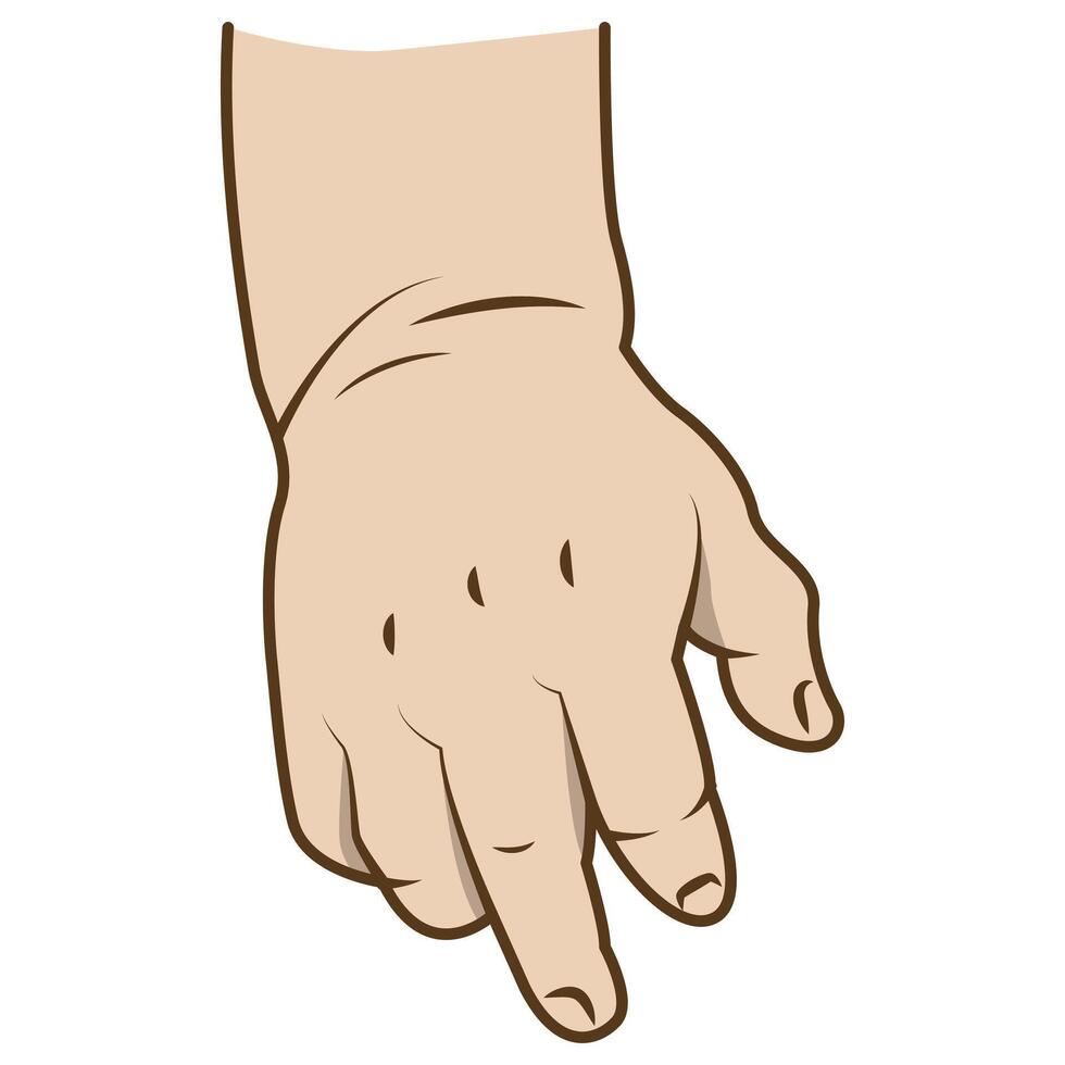 flat cute baby hand icon isolated on white background. vector
