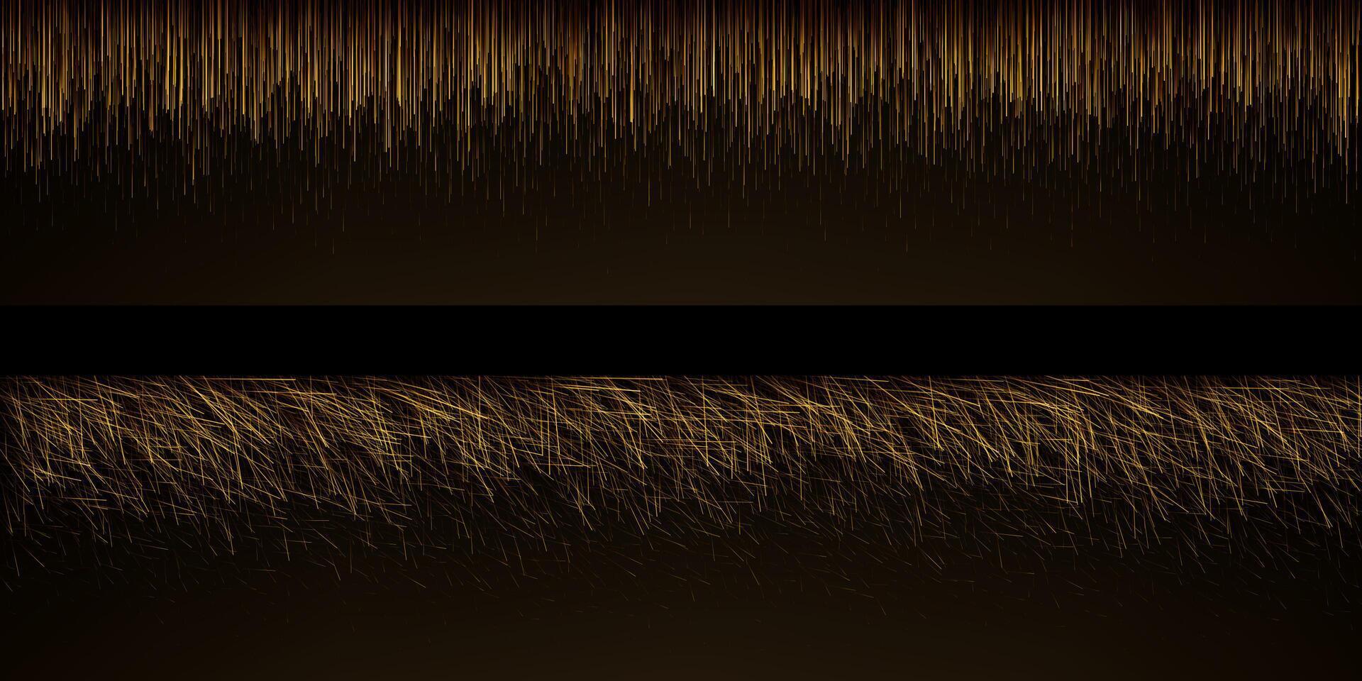 Elegant and luxurious Golden Line Abstract Background. golden lines pattern premium banner vector