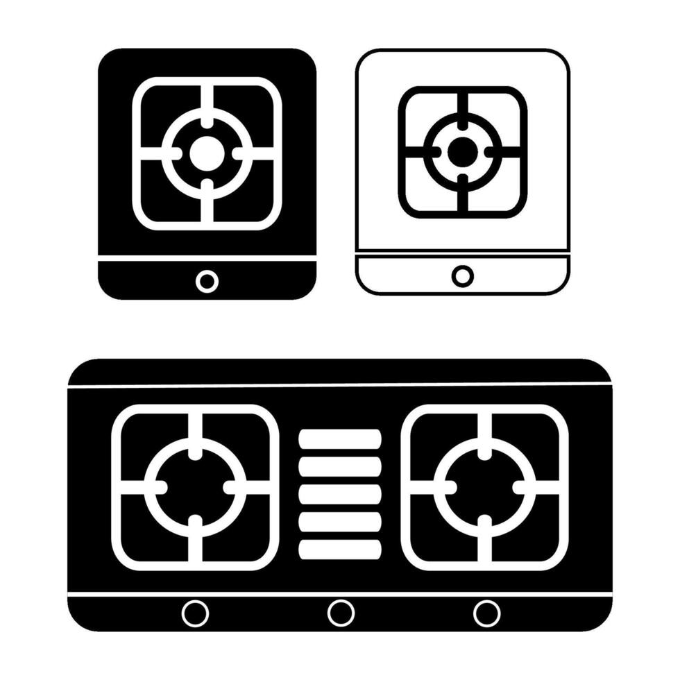 gas stove icon vectors illustration symbol design