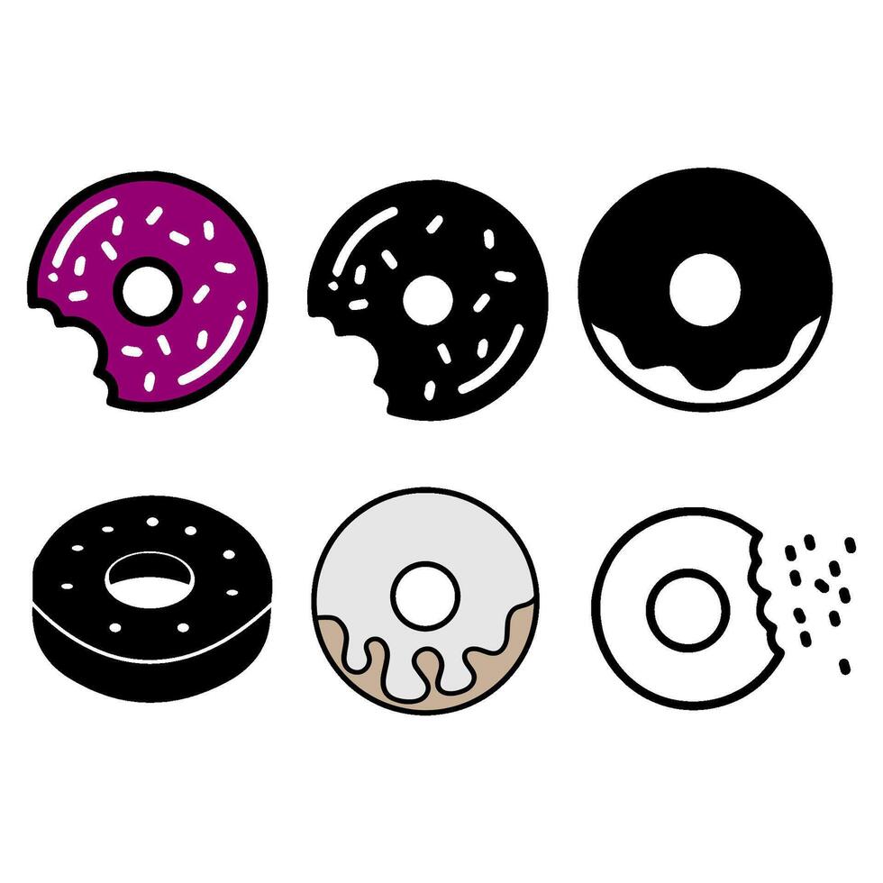 donut cake icon vectors illustration symbol deisgn