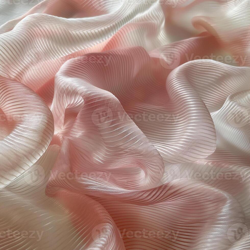 Flowing waves of fabric, gently undulating and rippling, with a soft, silk-like texture background photo