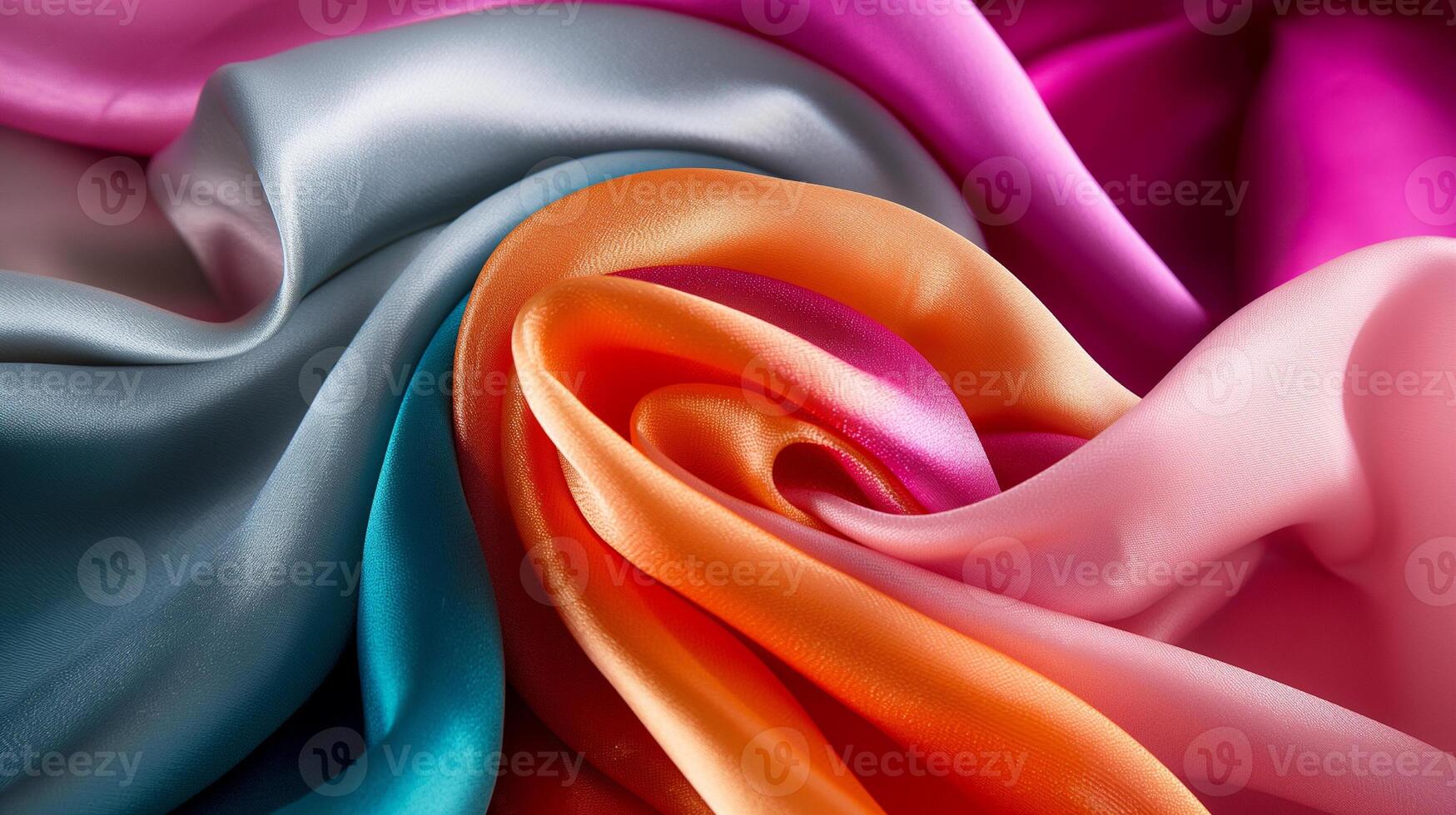Flowing waves of fabric, gently undulating and rippling, with a soft, silk-like texture background photo