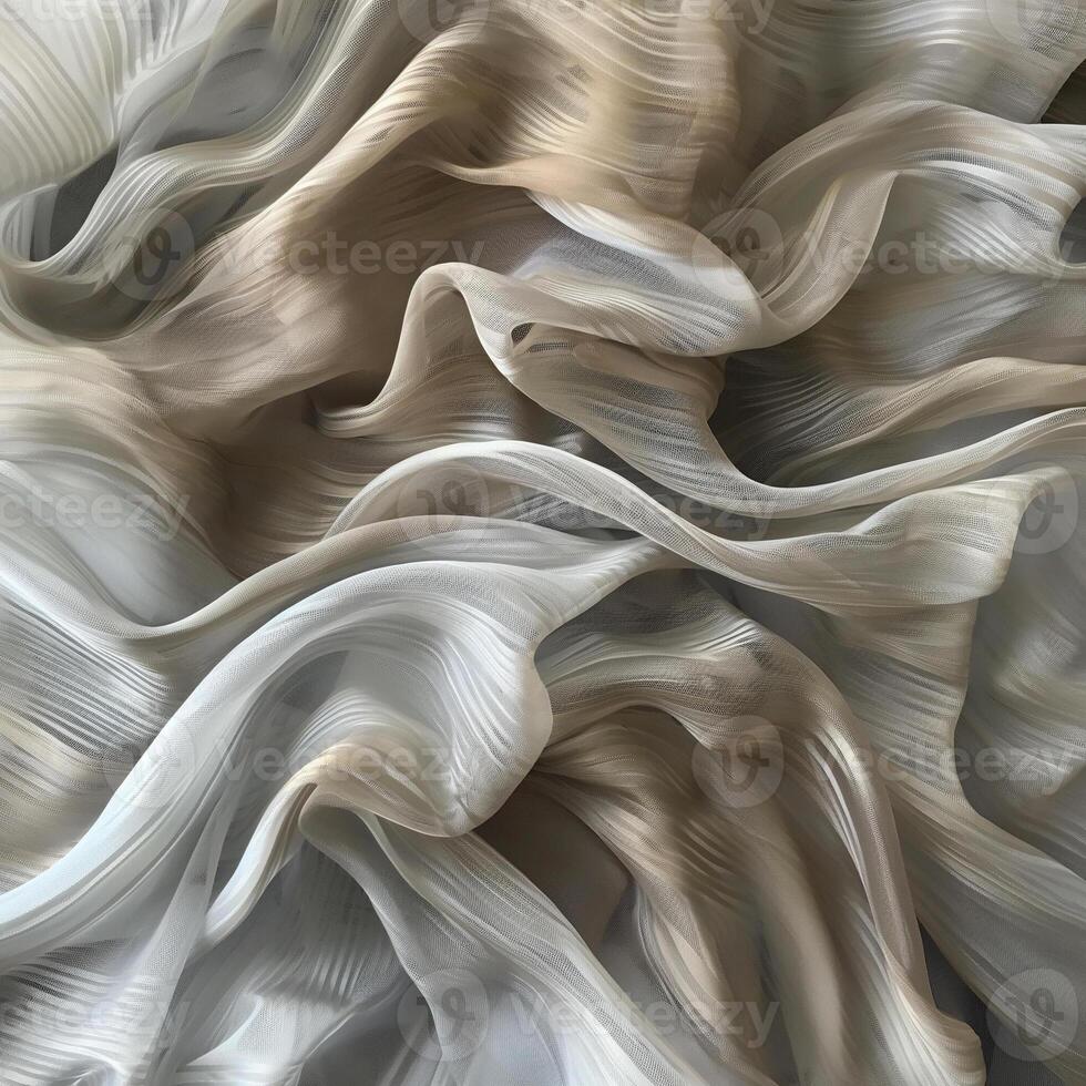 Flowing waves of fabric, gently undulating and rippling, with a soft, silk-like texture background photo