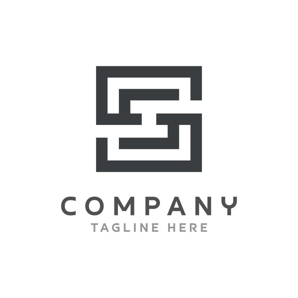 Letter SH Logo Design vector