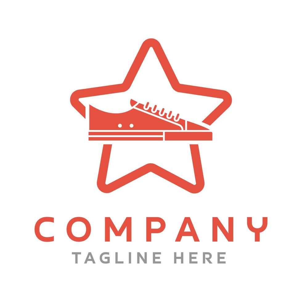 Letter Star Logo Design vector