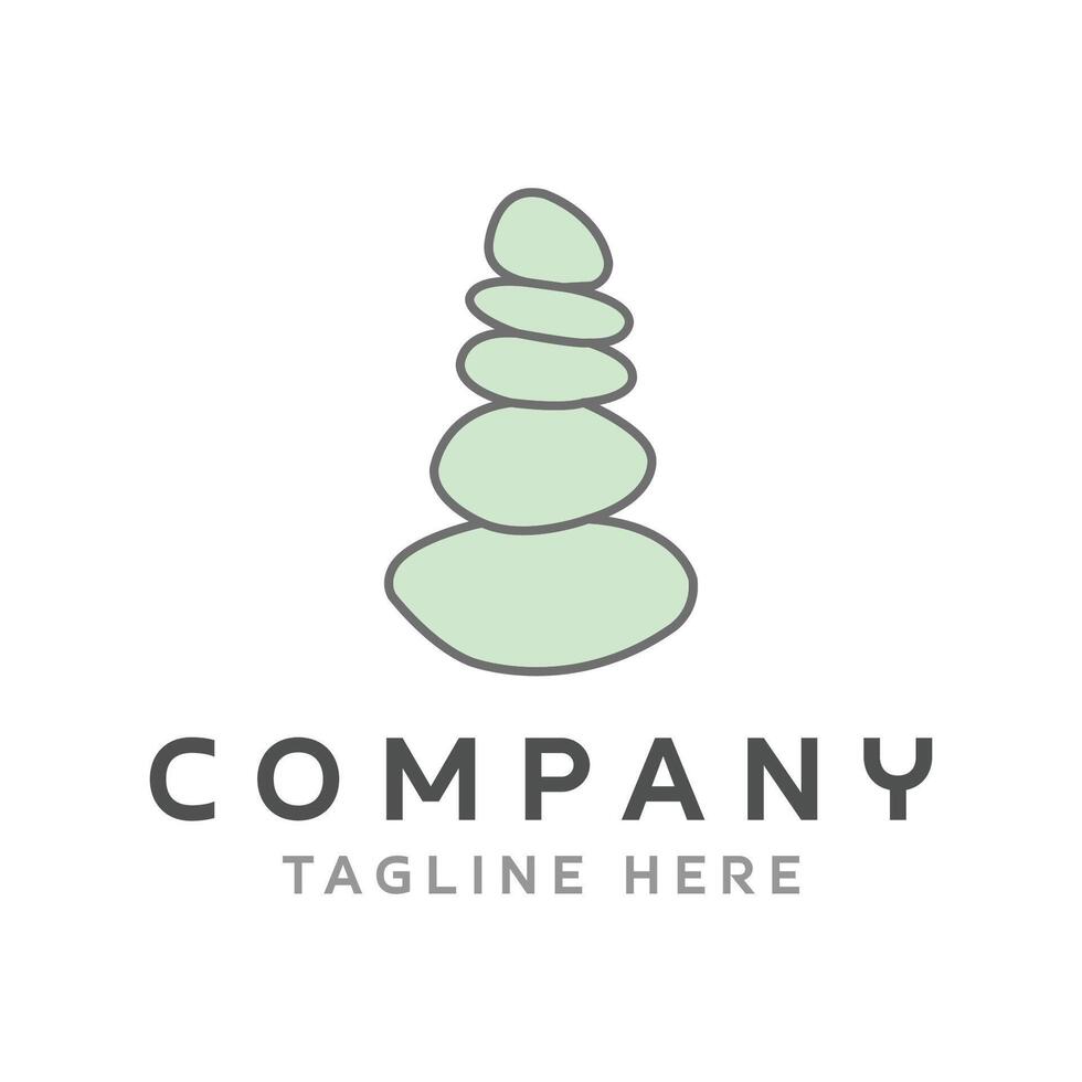 Stone Balance Logo Design vector