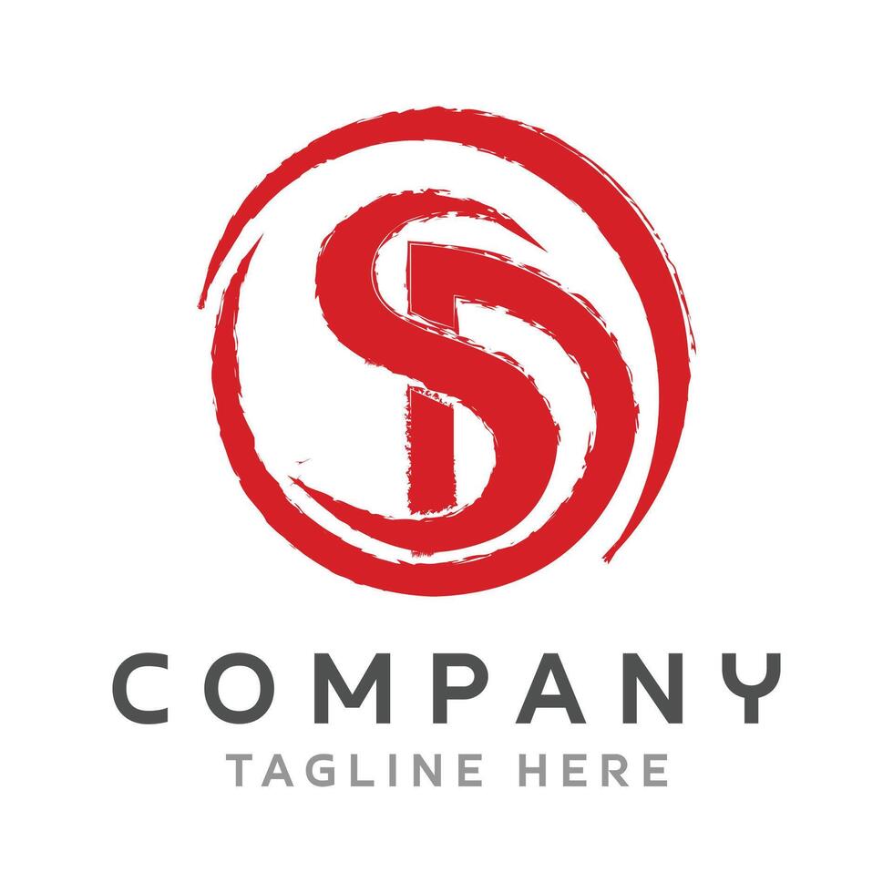 Letter SD Logo Design vector