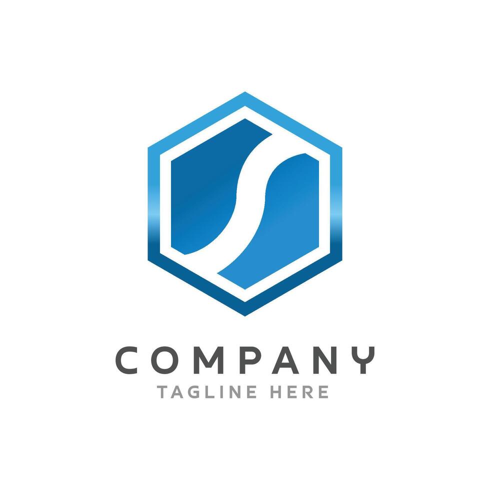 Letter S Polygon Logo Design vector