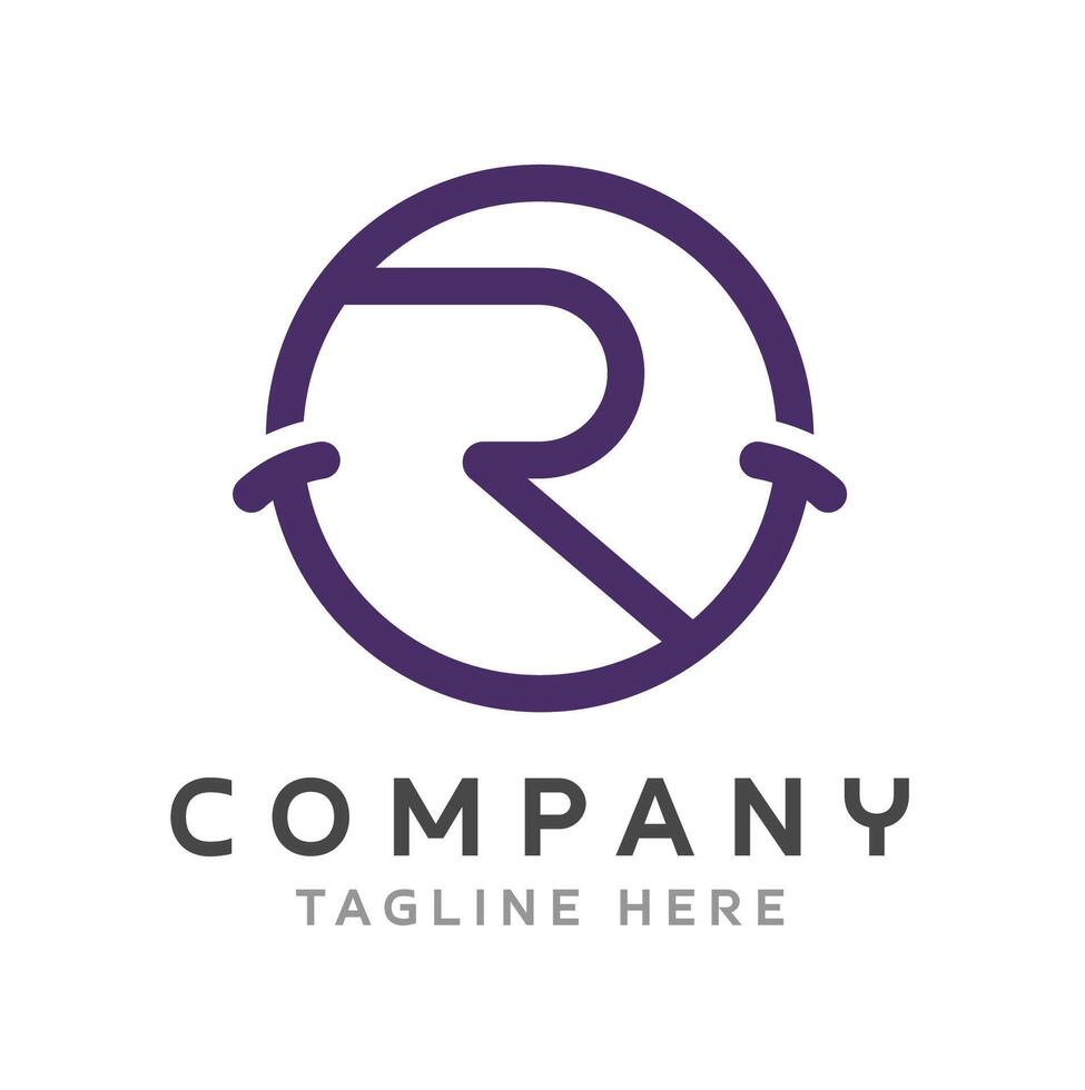 Letter R Logo Design vector