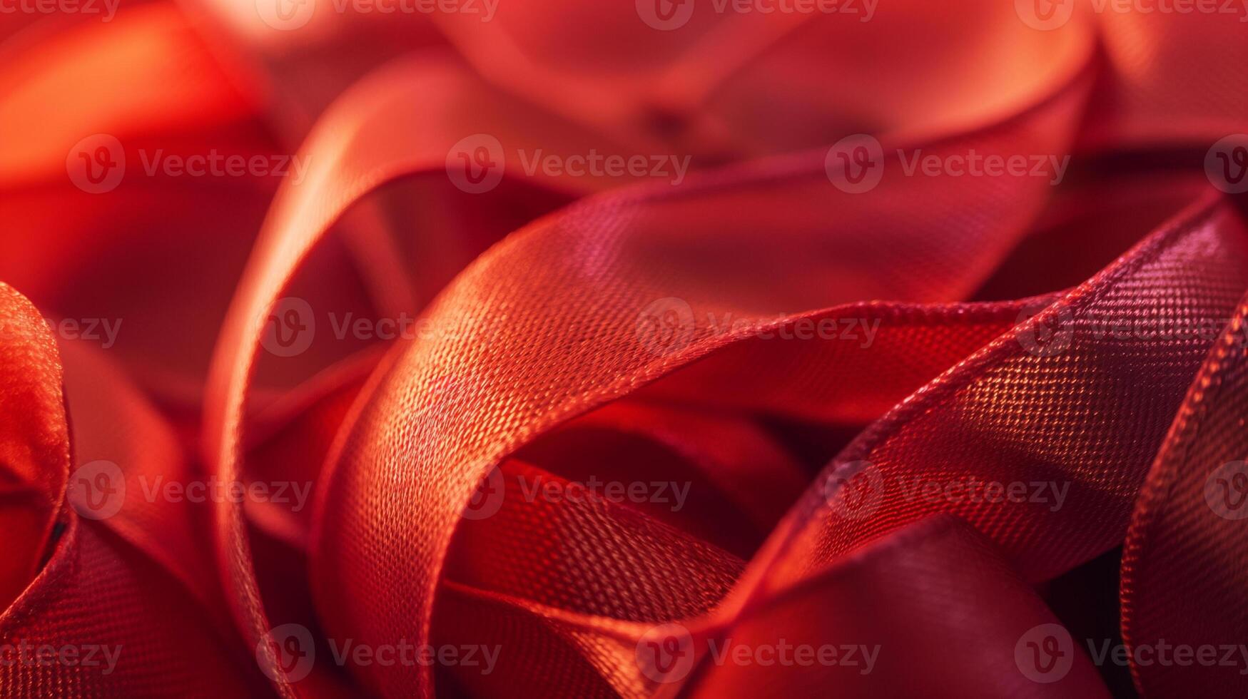 Bright gift wrapping ribbon for celebrating closeup background texture photo