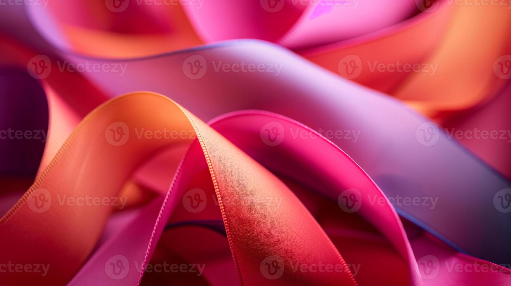 Bright gift wrapping ribbon for celebrating closeup background texture photo