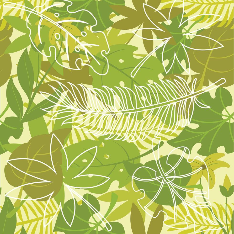 Greeny Seamless Pattern vector