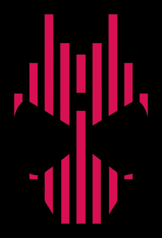 Kamen rider decade face mask simple logo vector