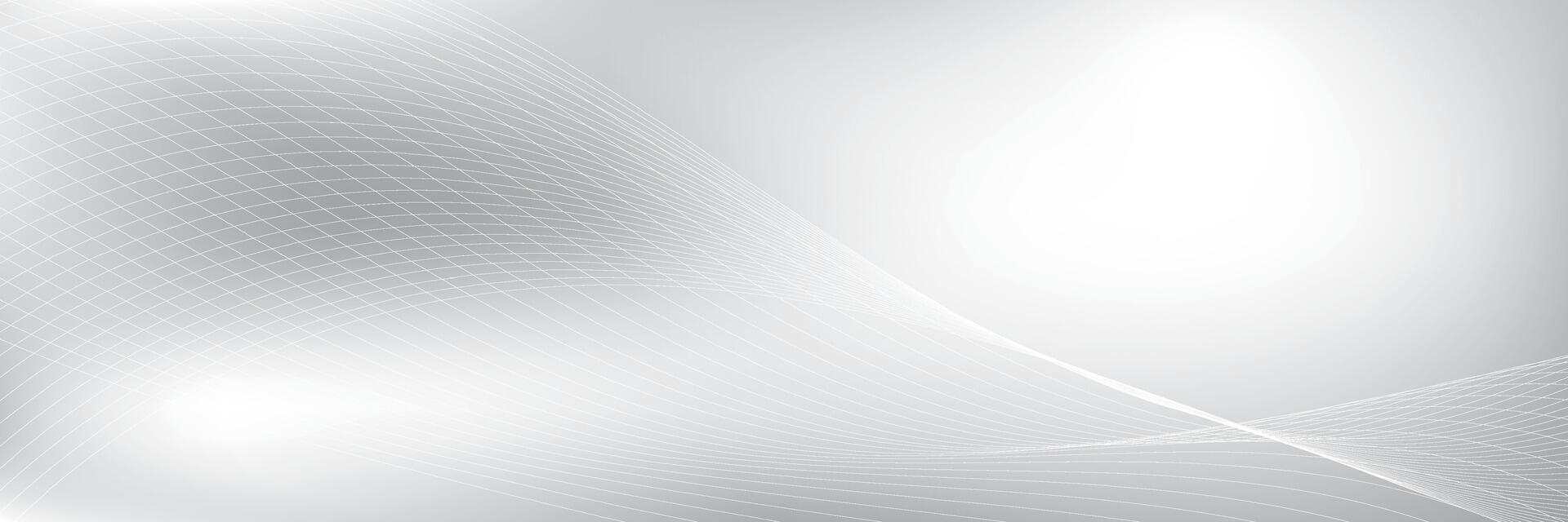 Abstract white and gray color, modern design stripes background with curve lines, wavy pattern. illustration. vector