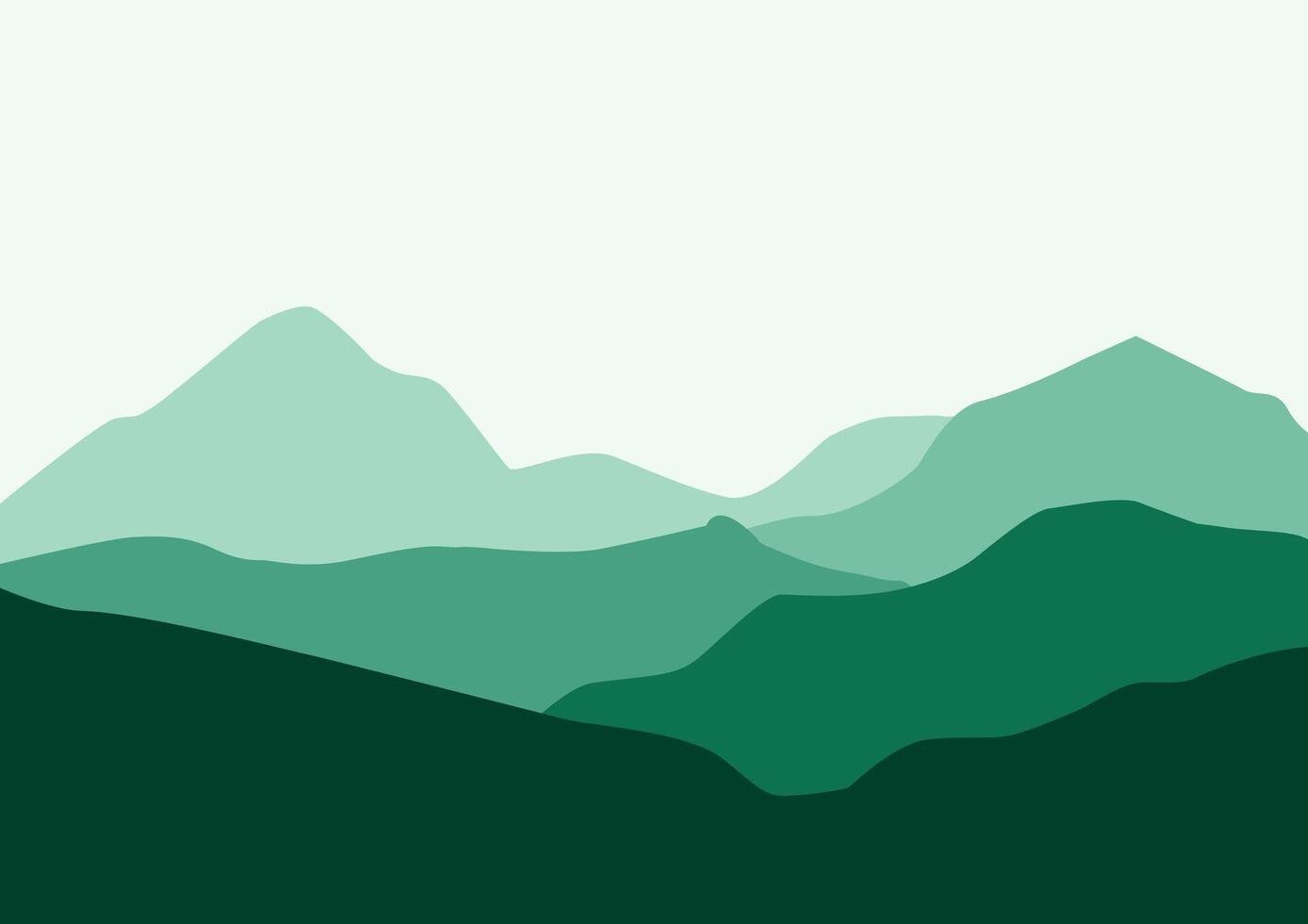 mountains and hill panorama illustration. vector