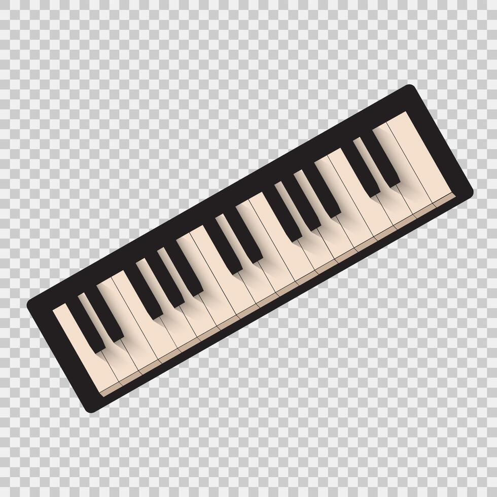 Mini Piano Keyboard Illustration vector