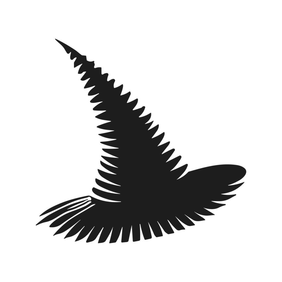 A Halloween witch hat silhouette vector